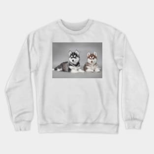 Husky puppies Crewneck Sweatshirt